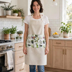Somewhere in My Garden Apron with Pockets