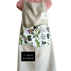 Somewhere in My Garden Apron with Pockets