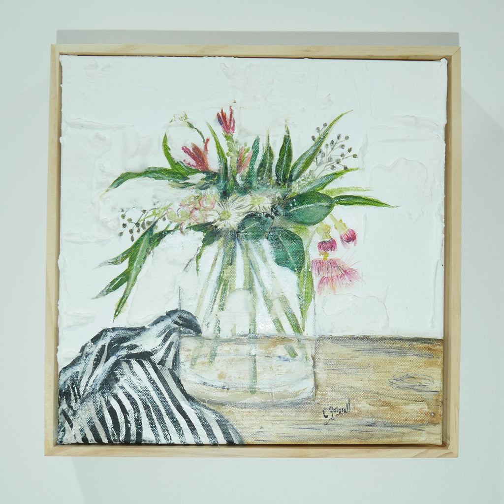 Australian Flora in Glass Vase Artwork