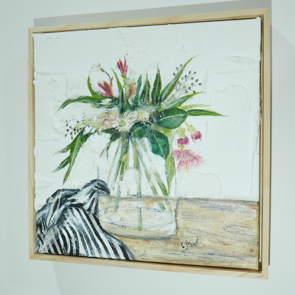 Australian Flora in Glass Vase Artwork
