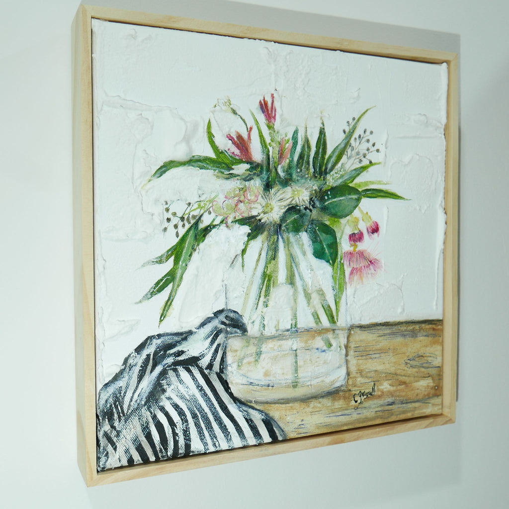 Australian Flora in Glass Vase Artwork