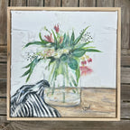 Australian Flora in Glass Vase Artwork