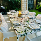 Beige Magnolia Tablecloth - Rectangle