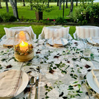 Beige Magnolia Tablecloth - Rectangle