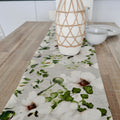 Beige Magnolia Table Runner