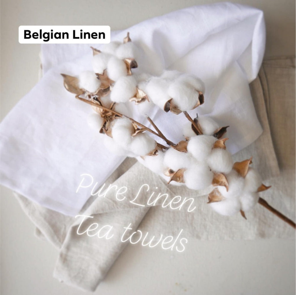Belgian Linen Organic Tea Towels