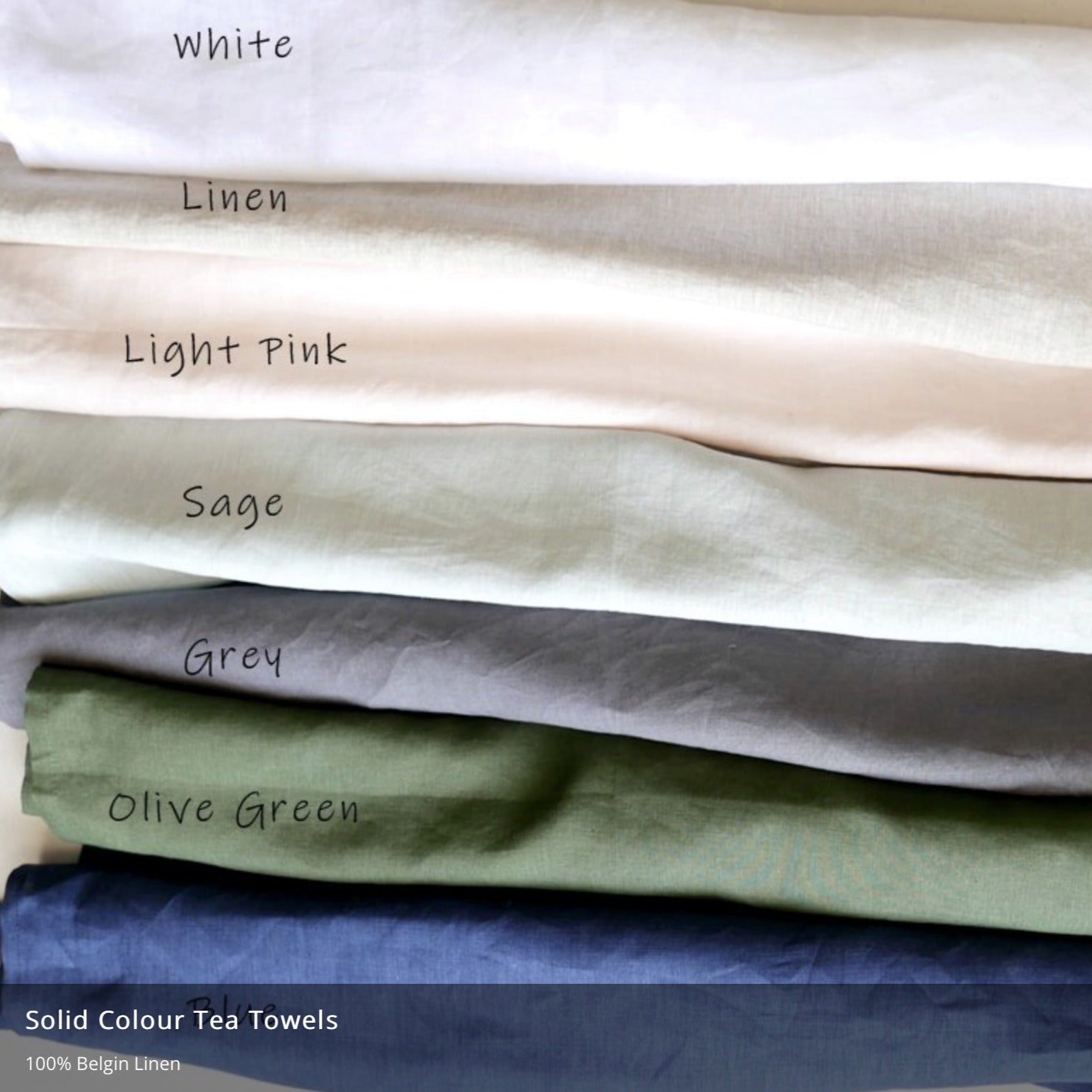 Belgian Linen Organic Tea Towels