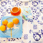 Blue & White Tiles Table Runner