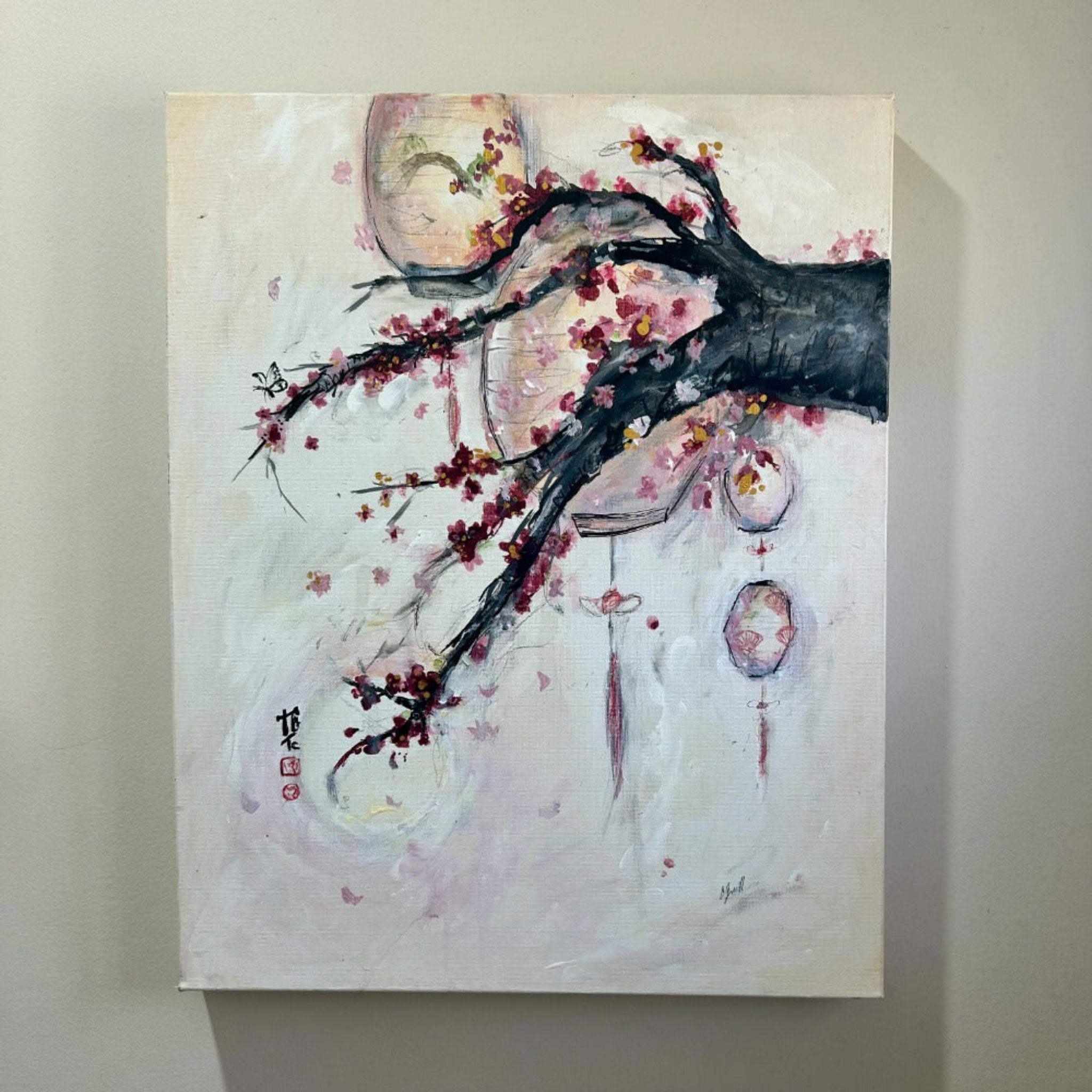 Cherry Blossom Diptych Set