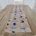 Chickens & Ginger Jars Table Runner