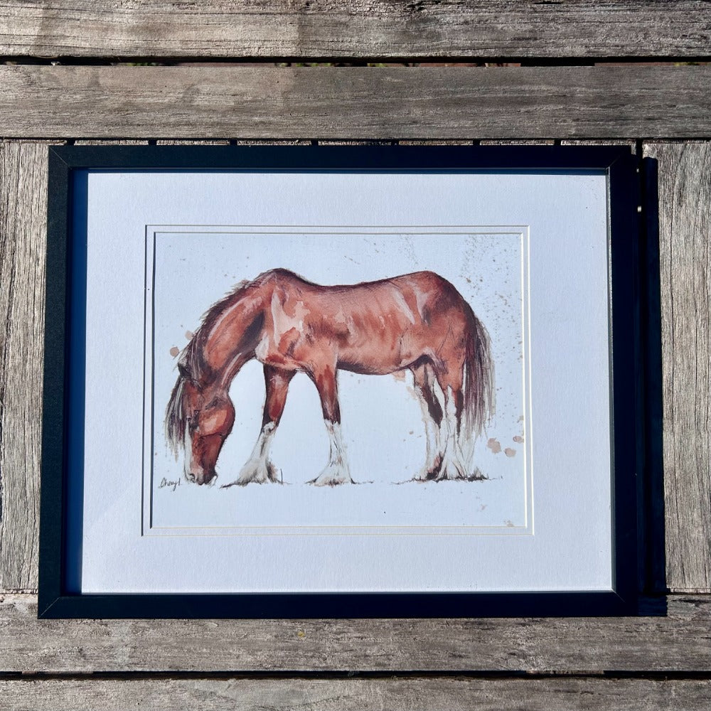 Clydesdale Art Print