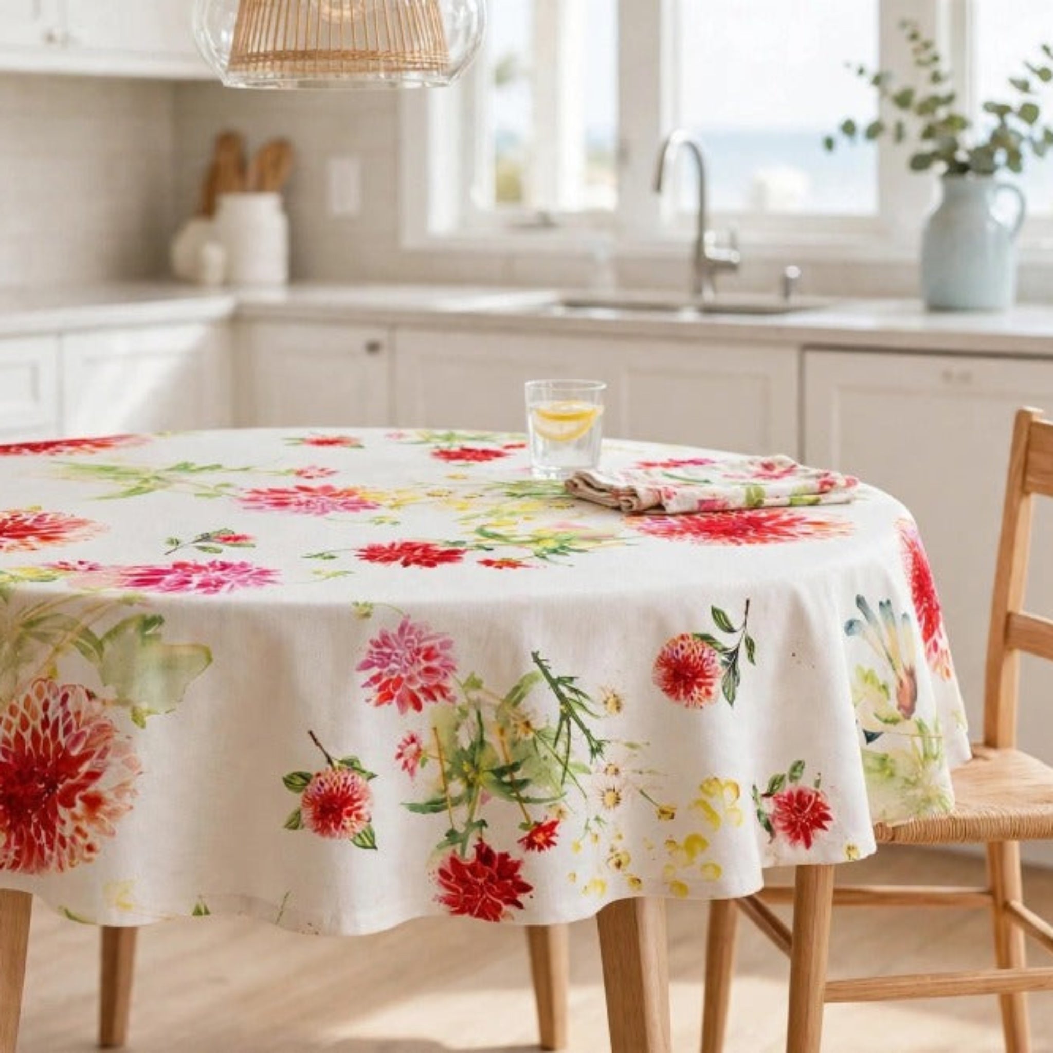 Dahlia Tablecloth - Round
