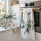 Double Barred Finch with Eucalyptus Tea Towel