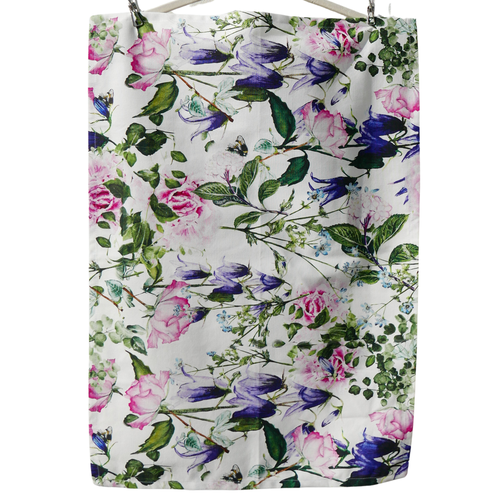 Floral Garden Tea Towel