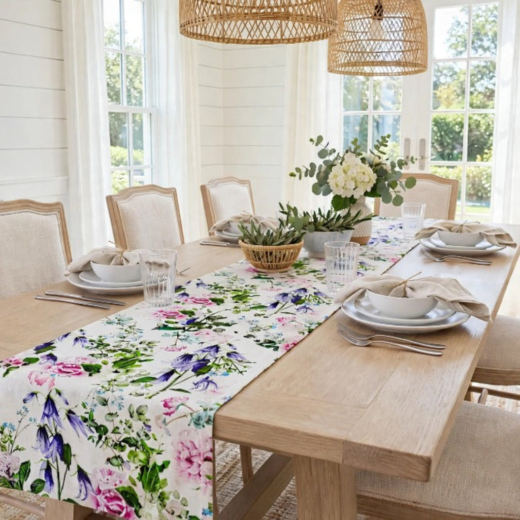 Floral Garden Table Runner