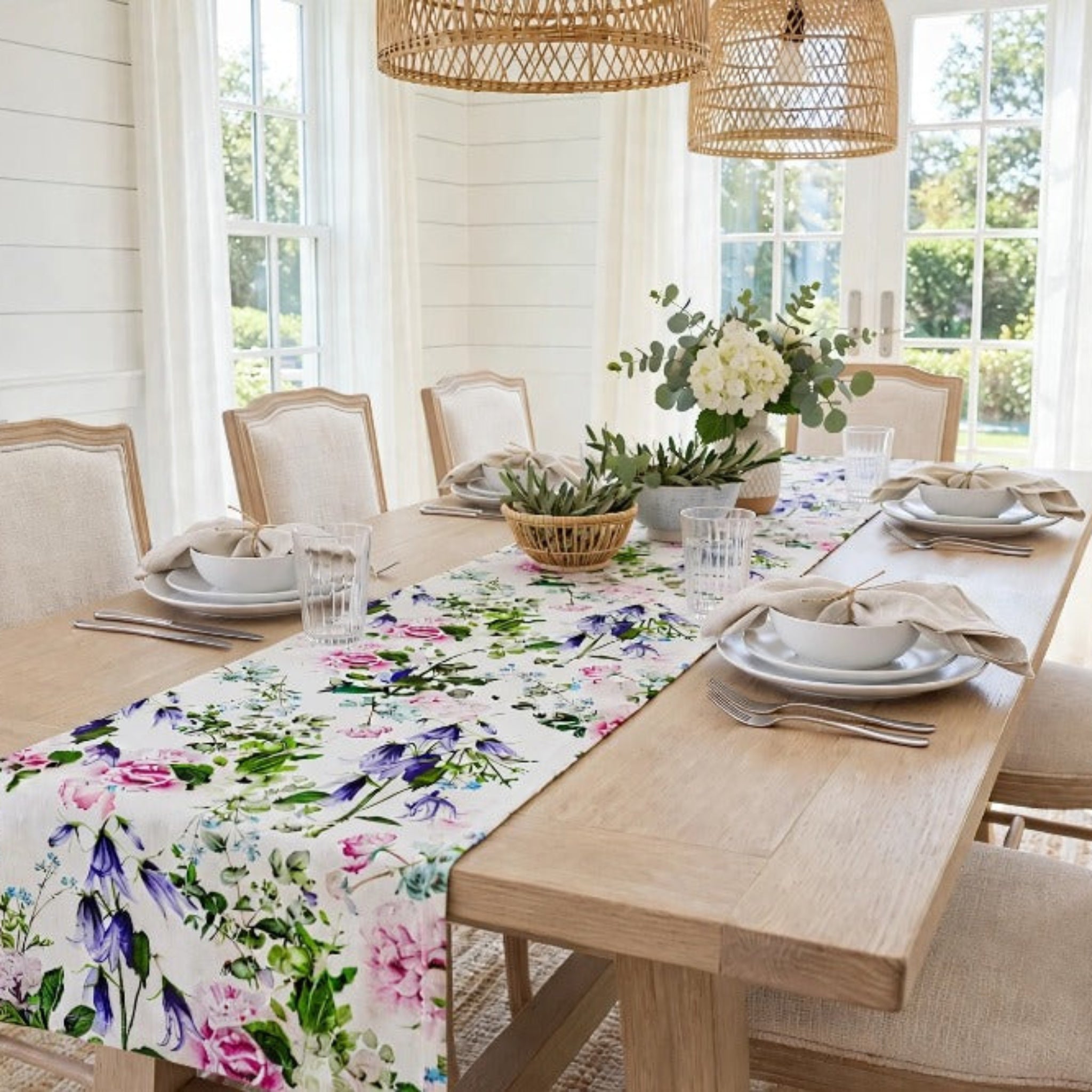Floral Garden Table Runner