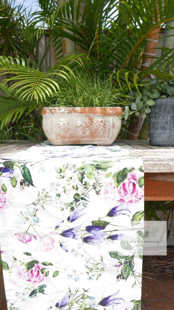 Floral Garden Table Runner