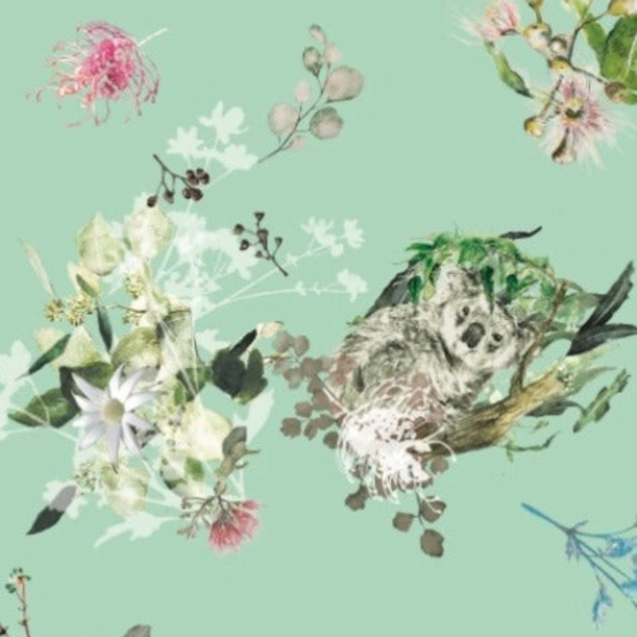 Koala Mint Tablecloth -Round 150cm coming soon (ETA Sept 26)