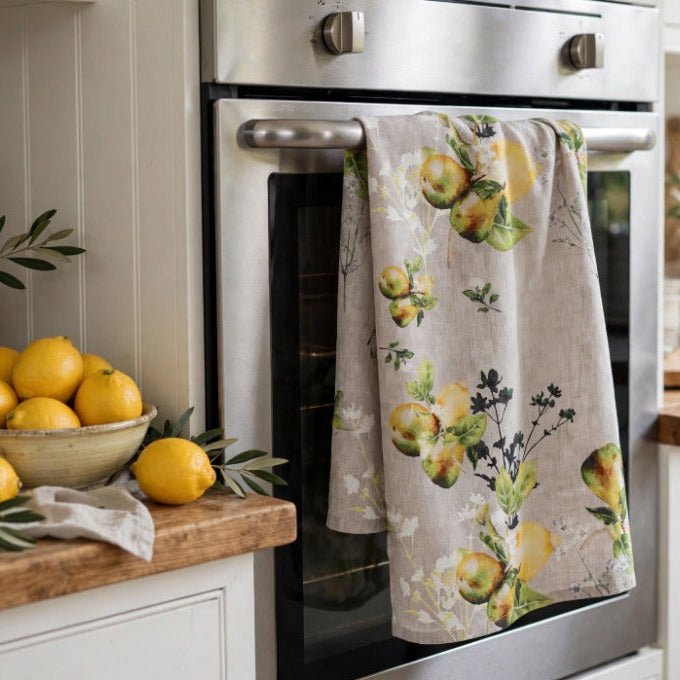 Pears and Lemons Tea Towel