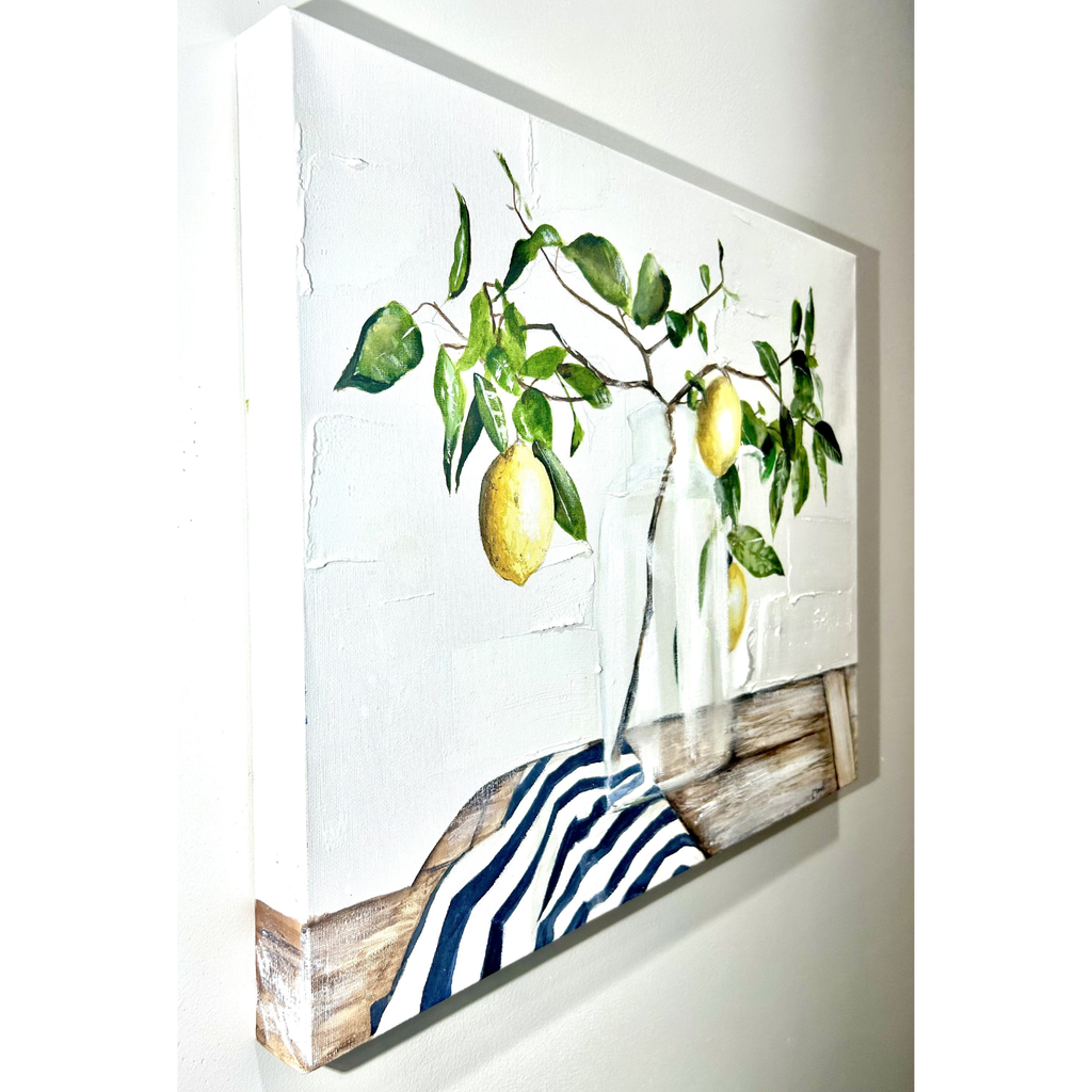 Lemons in Vase Artwork