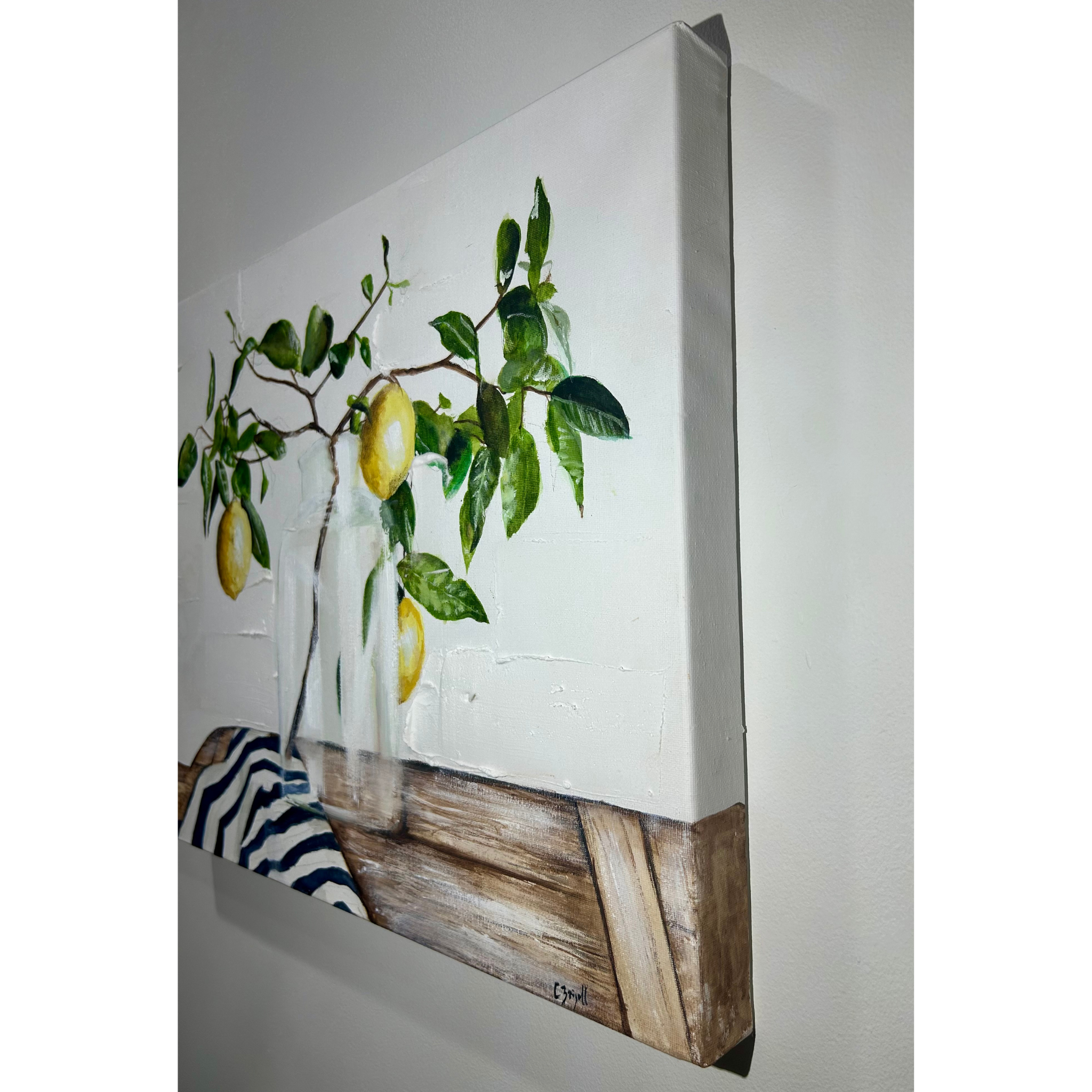 Lemons in Vase Artwork