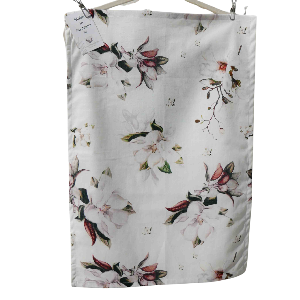 Magnolia Bloom Tea Towel