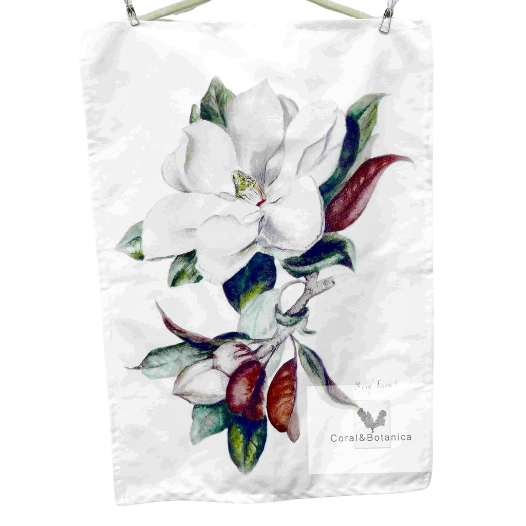 Magnolia Tea Towel