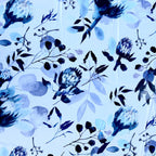 Indigo King Protea Round Tablecloth 210cm