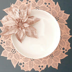 Poinsettia Placemat - Dusty Pink