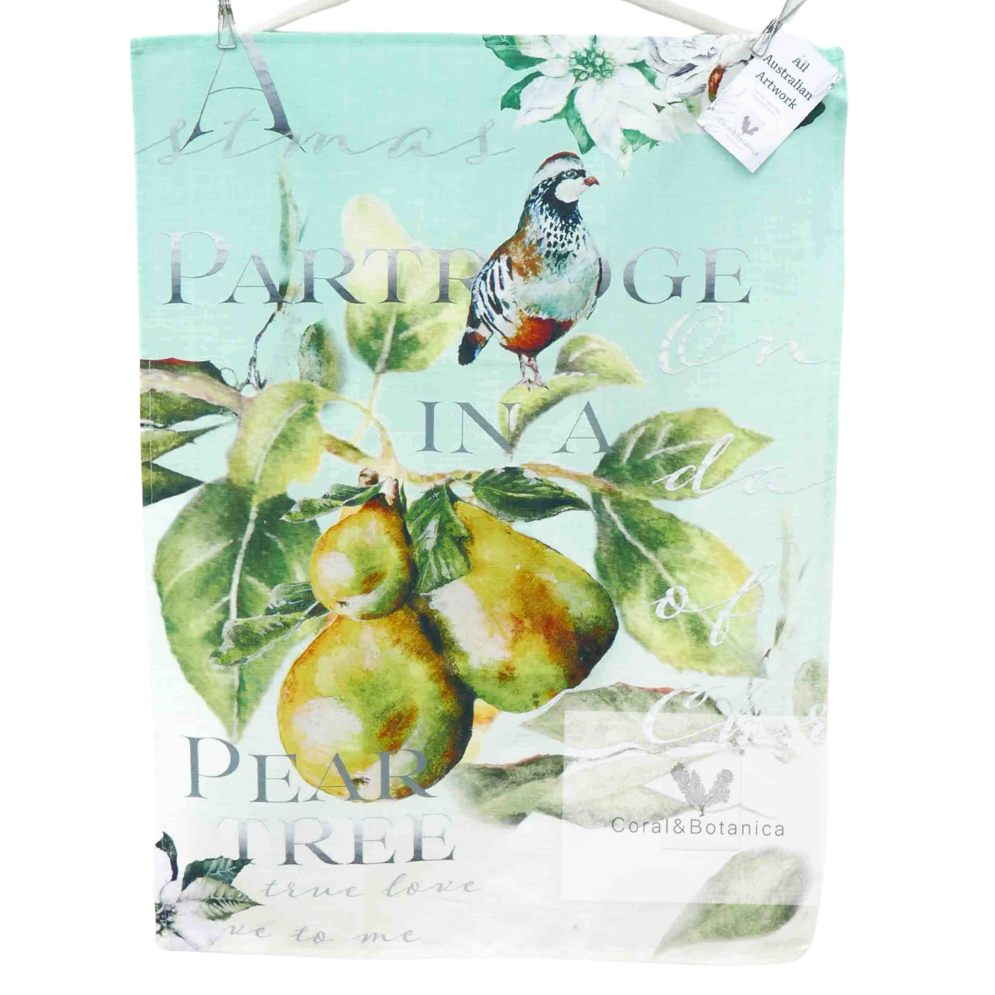 Partridge in a Pear Tree Tea Towel