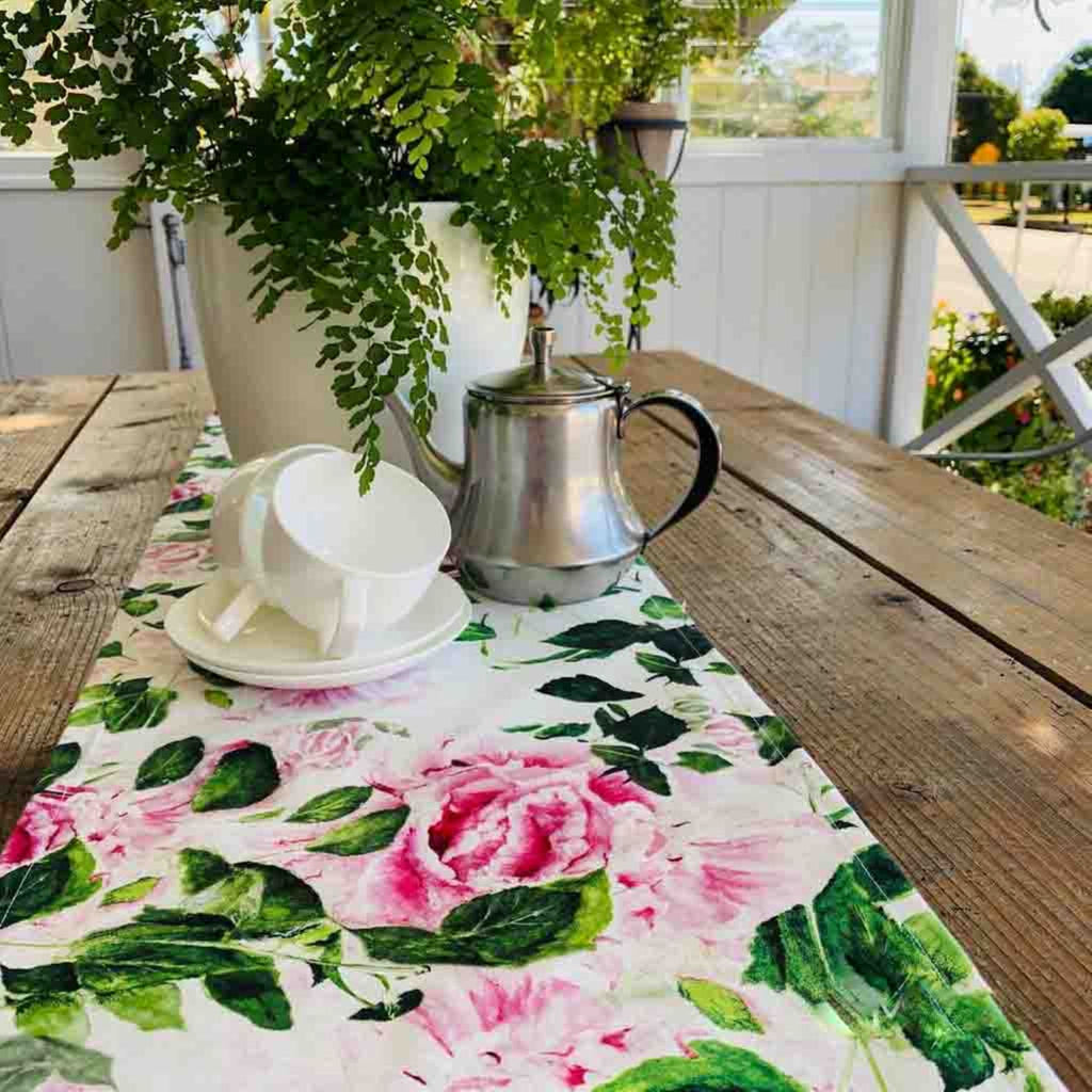 Peonies Table Runner
