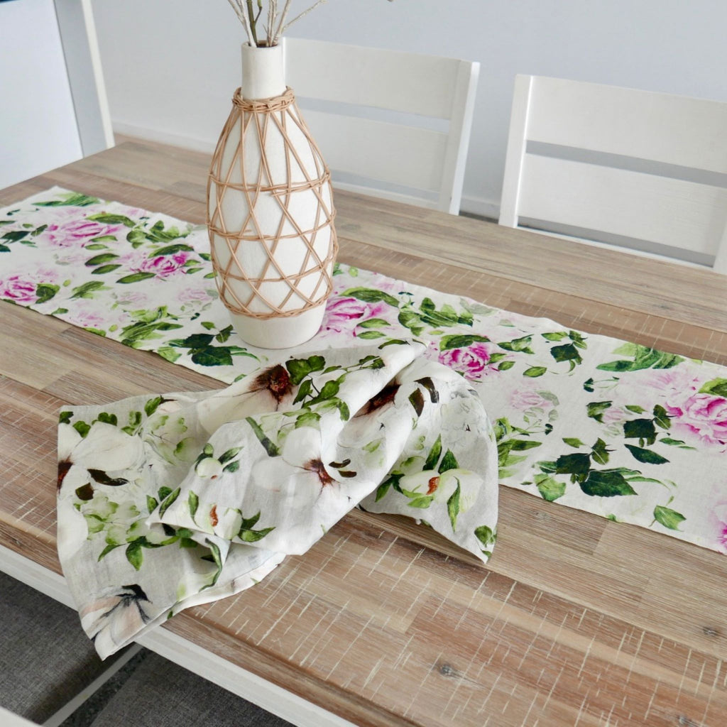 Peonies Table Runner