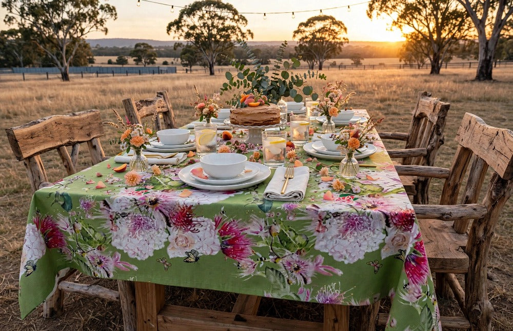 Pink Gums Tablecloth - Rectangle