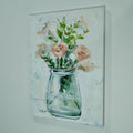 Pink Blooms in Glass Vase Artwork