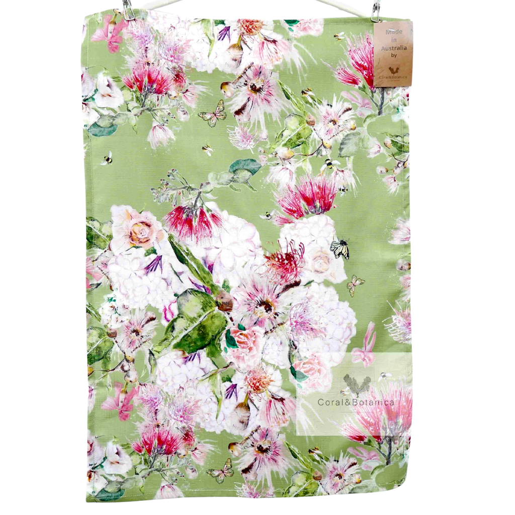 Pink Gums Tea Towel