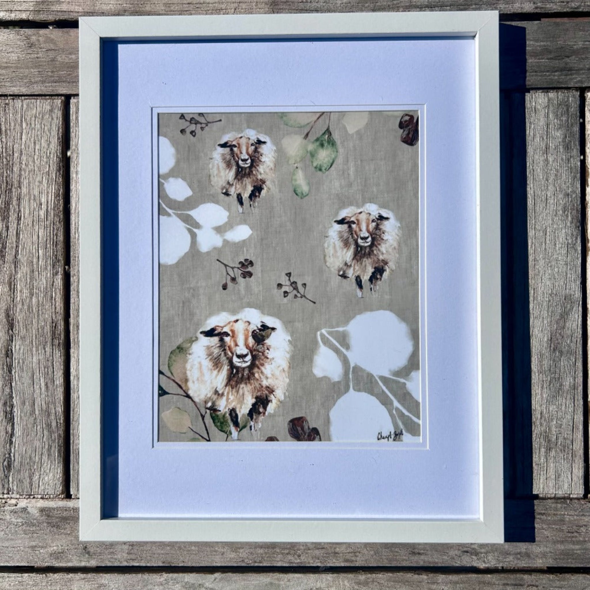Puffy Sheep Art Print