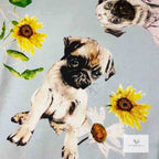 Pugs and Sunflowers Runner