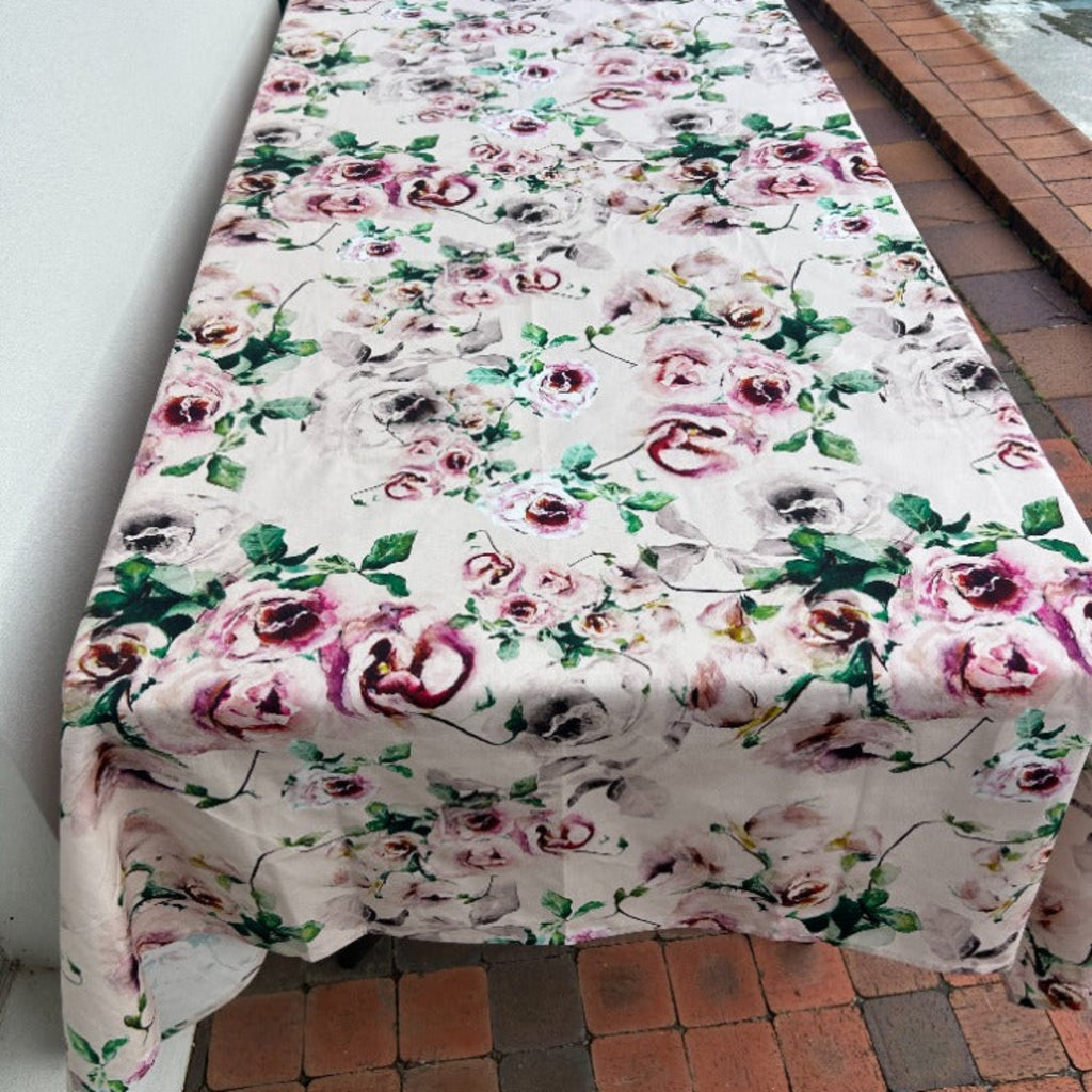 VIntage Rose Tablecloth - Rectangle