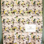 Plush Mink Nature Botanical Throw
