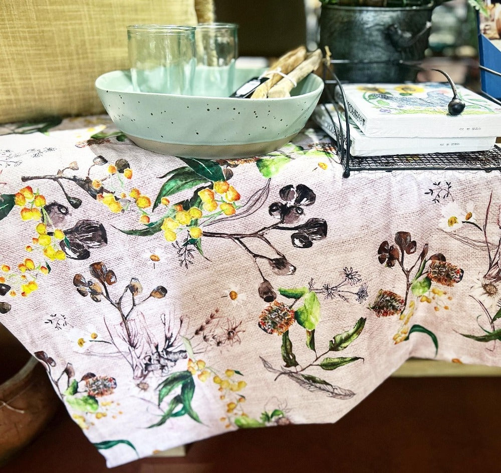 Plush Mink Nature Botanical Throw