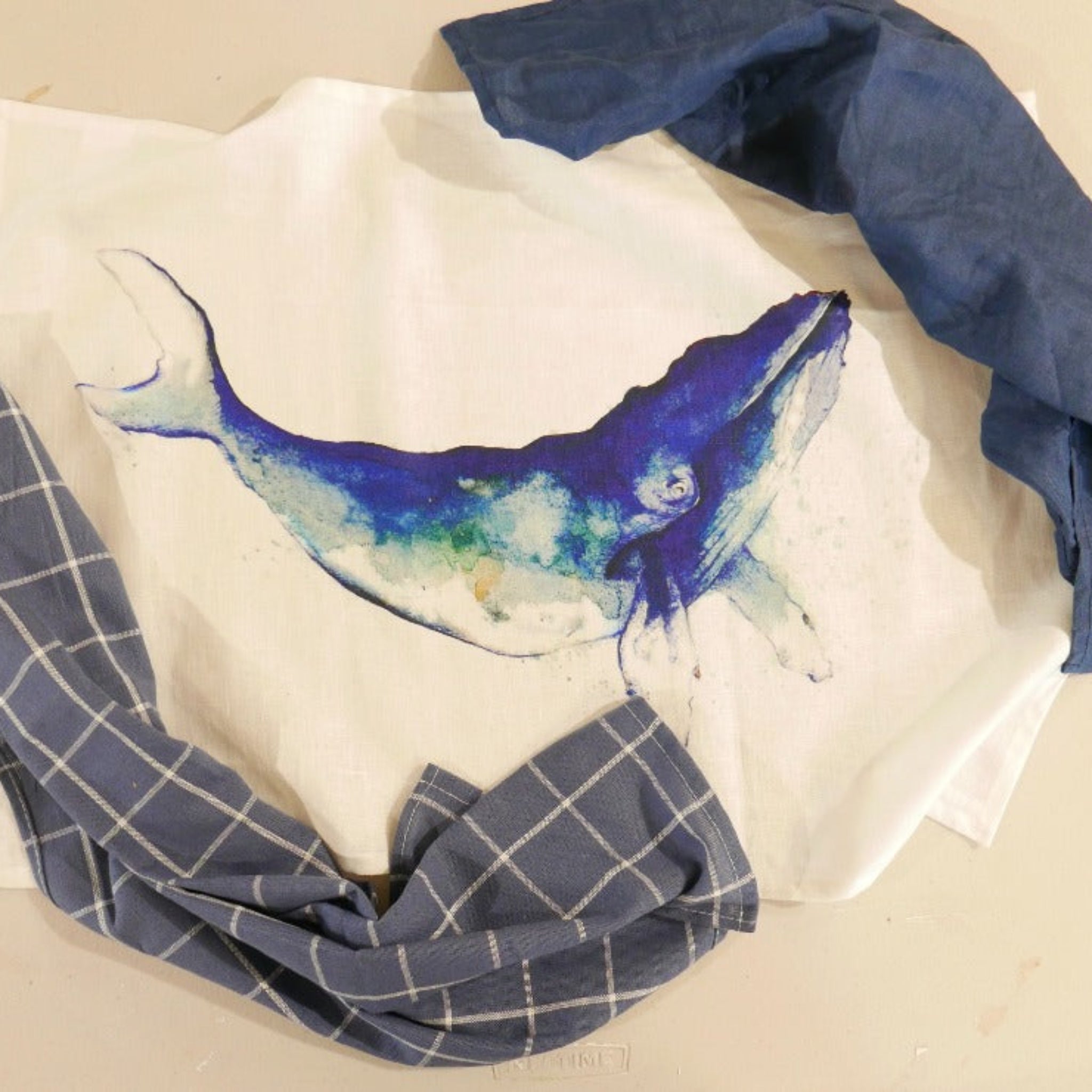 Whale Tea Towel