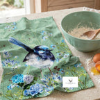 Agapanthus & Fairy Wren Tea Towel - Coming soon (ETA Sept 26)