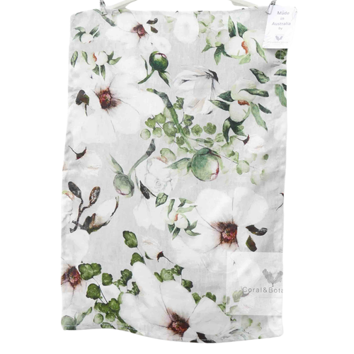 Beige Magnolia Tea Towel