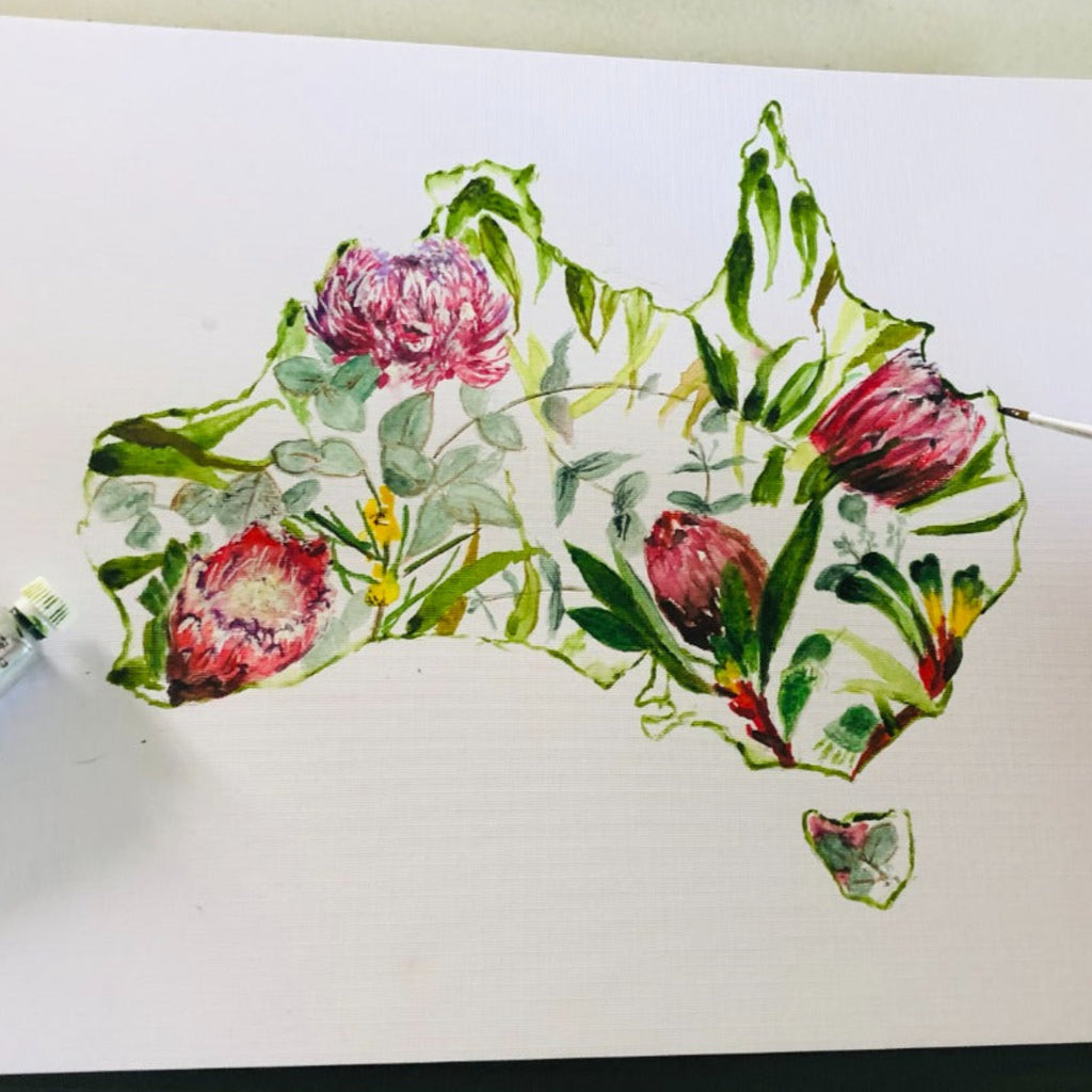 Australia Map Pink Tablecloth -coming soon (ETA Sept 26)